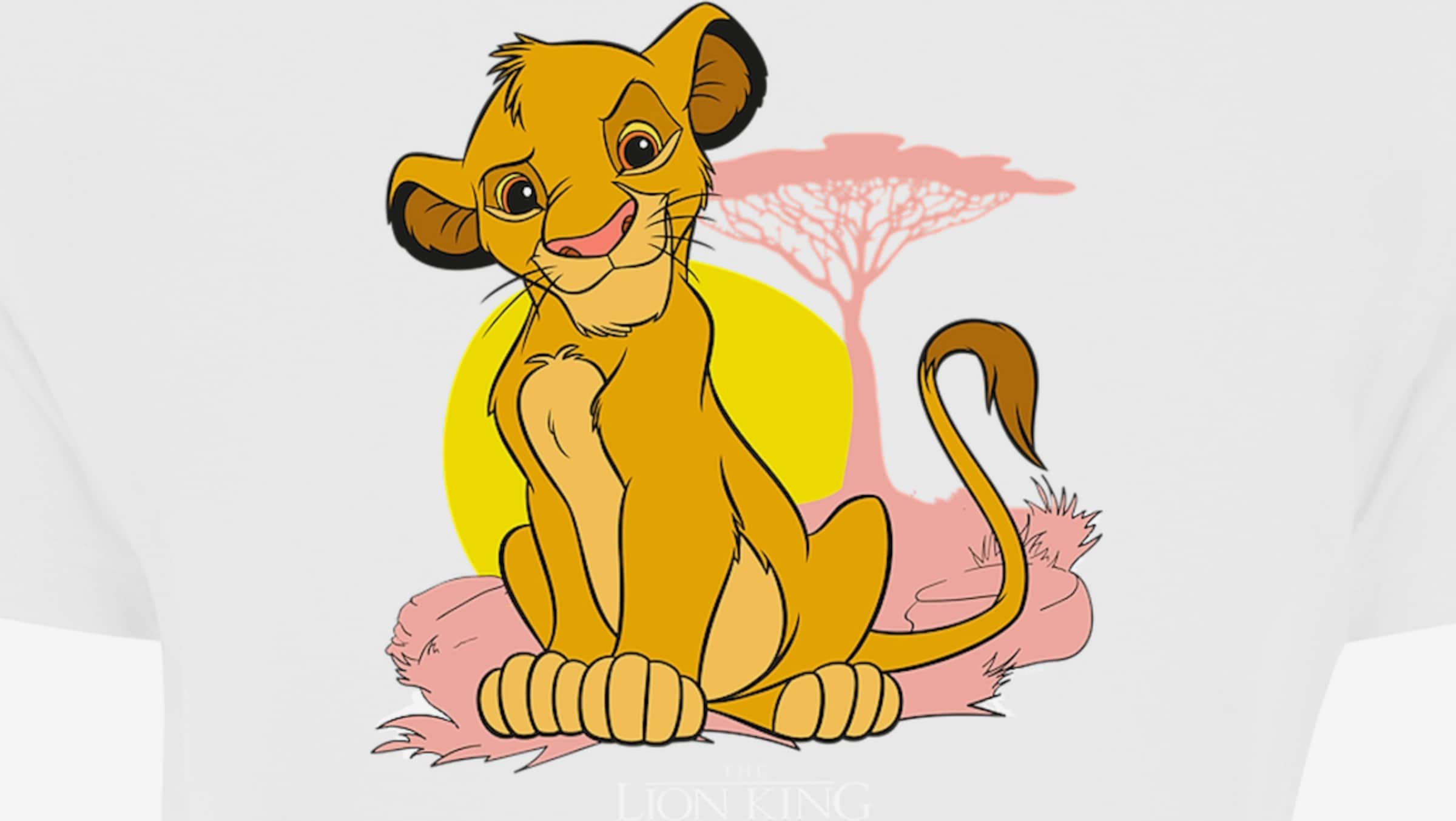 F4NT4STIC Shirt 'Disney König der Löwen Simba und Mufasa' in White | ABOUT  YOU