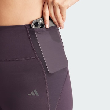 ADIDAS PERFORMANCE Skinny Workout Pants in Purple