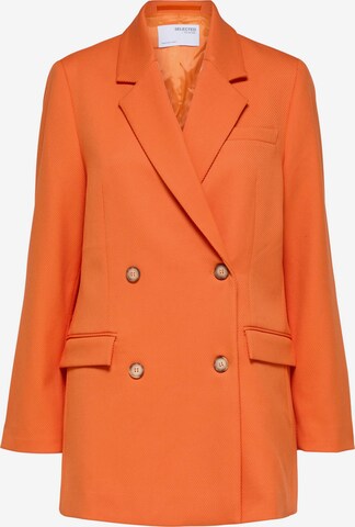 Selected Femme Curve Blazers 'Nella' in Oranje: voorkant