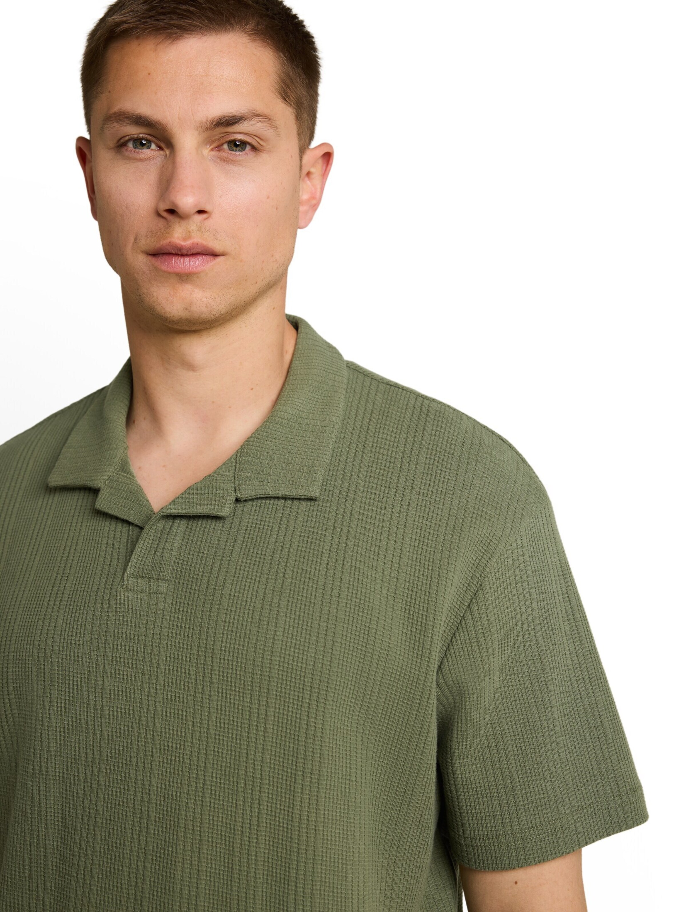 TOM TAILOR DENIM Poloshirt in Grün