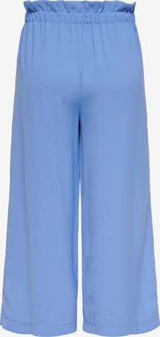 ONLY Wide leg Bandplooibroek 'NEW FLORENCE' in Blauw