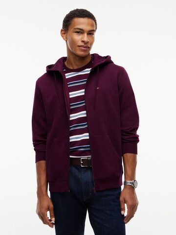 Tommy Jeans Ζακέτα φούτερ σε λιλά: μπροστά