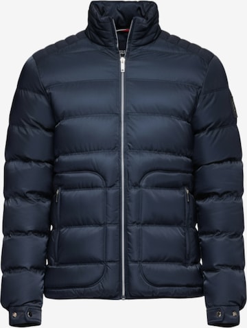 Ombre Winterjas in Blauw: voorkant