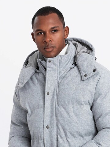 Ombre Winter jacket 'OM-JALJ-0201' in Grey