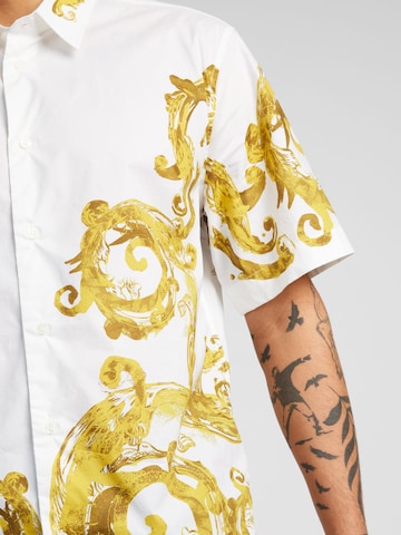 Versace Jeans Couture Comfort fit Button Up Shirt in White