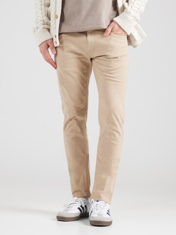 BLEND Slim fit Trousers 'Edford' in Brown: front