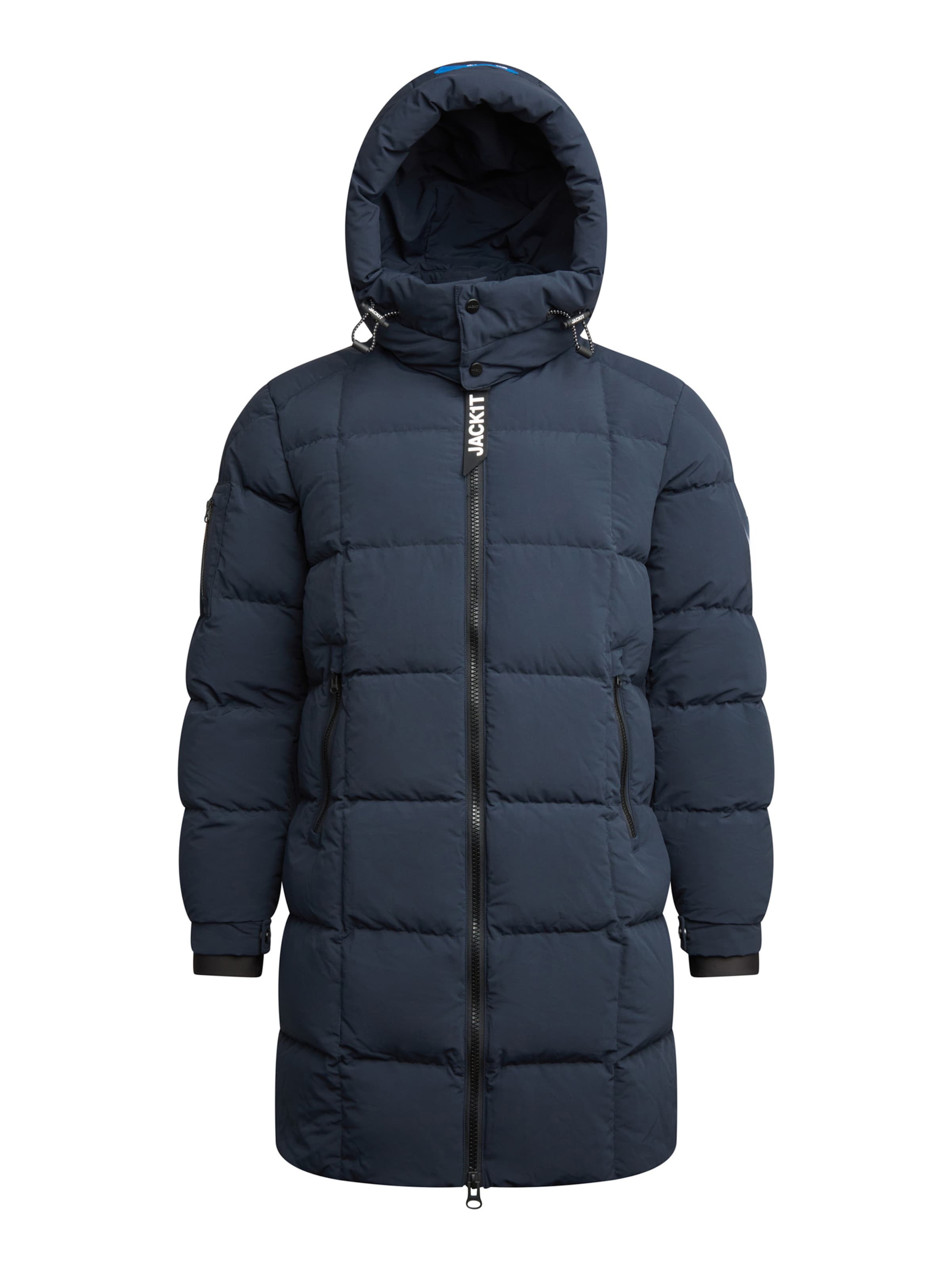 Cappotto invernale ' EZ Boxed Puffer Matt ' di JACK1T in blu: frontale