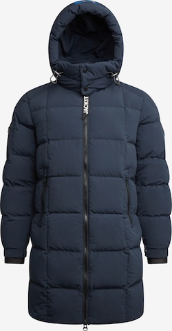 Manteau d’hiver ' EZ Boxed Puffer Matt ' JACK1T en bleu : devant