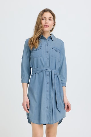 Pulz Jurk 'Jill' in Blauw: voorkant