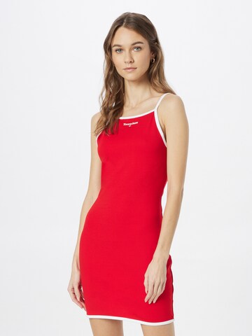 Tommy Jeans Jurk in Rood: voorkant