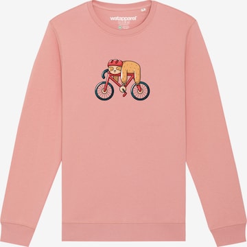 Watapparel Sweatshirt ' Sloth ' in Pink: Vorderseite