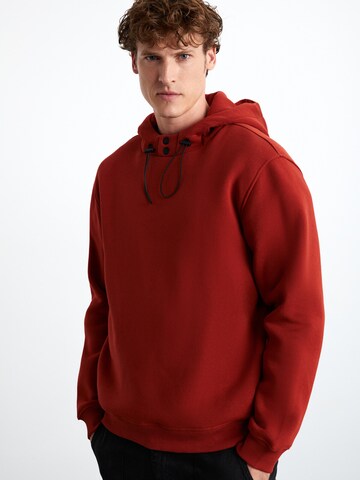 Sweat-shirt Grimelange en rouge : devant