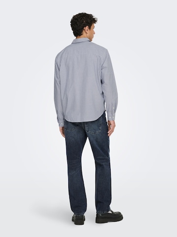 Only & Sons Regular fit Zakelijk overhemd 'ONSGiorgio' in Blauw