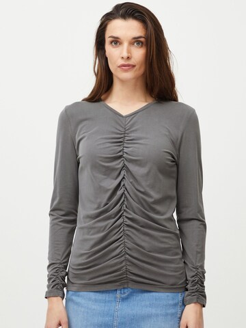 PULZ Jeans Shirt 'Lippa' in Grau: predná strana