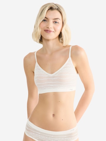 SLOGGI Bustier BH 'Evolve' in Weiß: Vorderseite