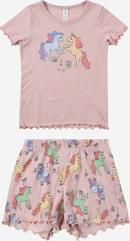 Lindex Комплект пижама 'Unicorn' в розово: отпред