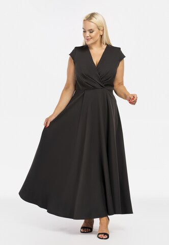 Karko Evening Dress 'LUIZA' in Black: front