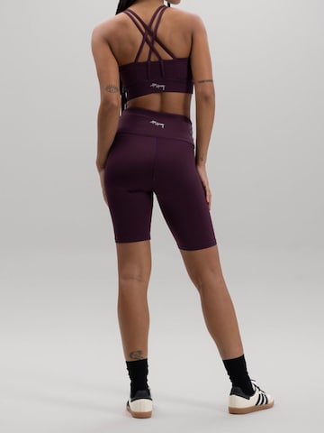 Leggings 'Biker' Hey Honey en rouge : devant