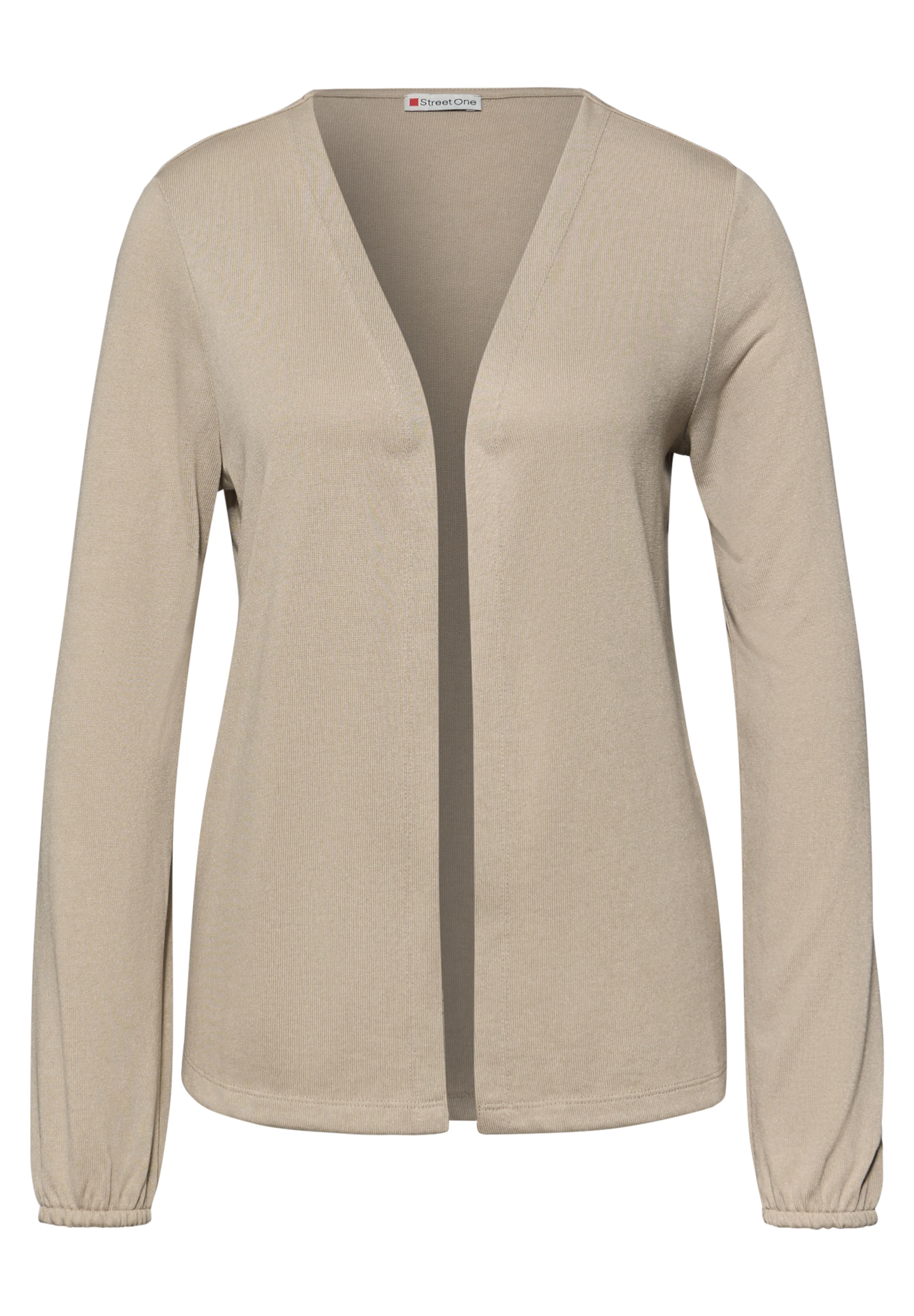 STREET ONE Strickjacke in Beige: Vorderseite