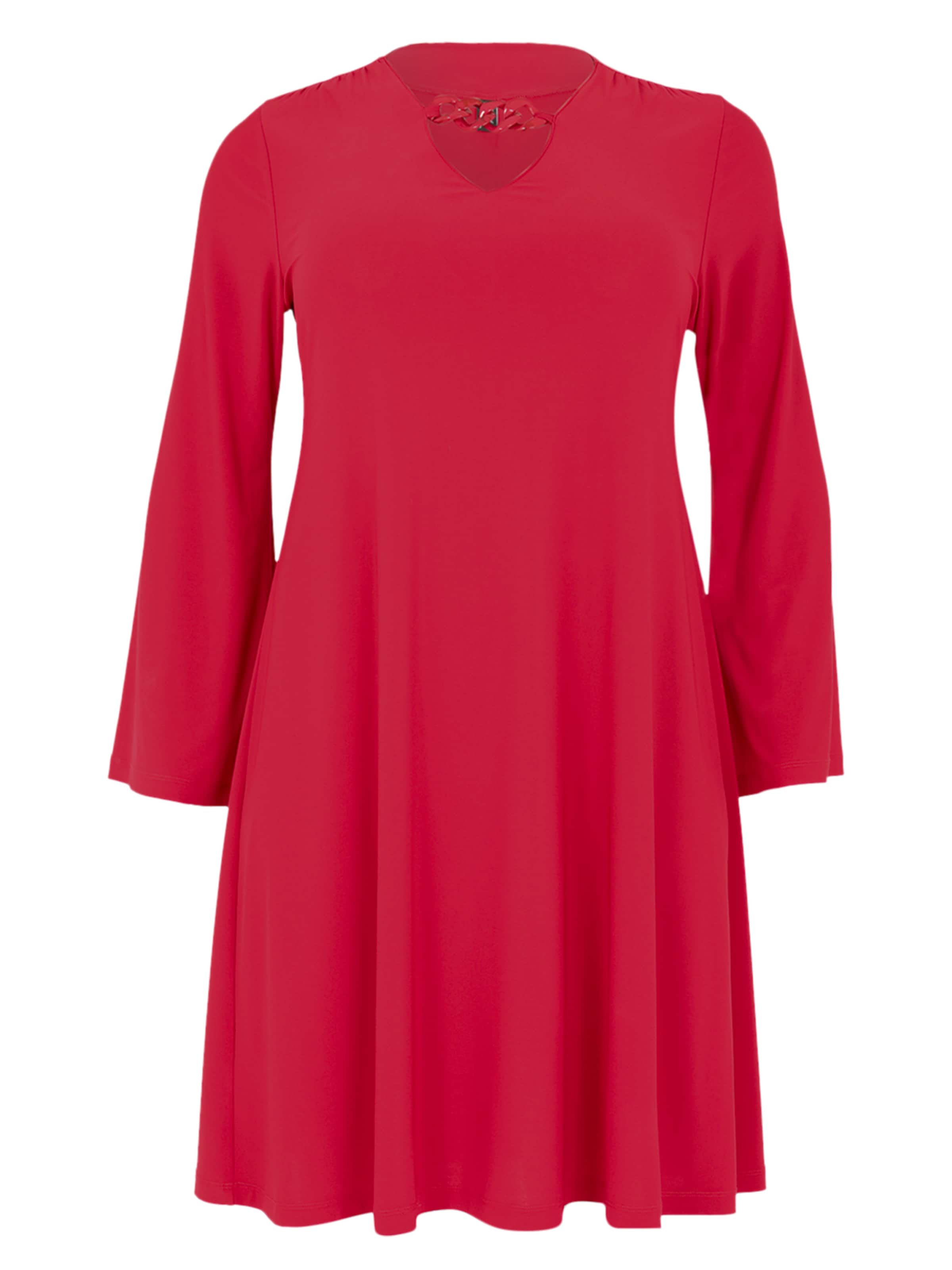 YOEK Jurk in Rood: voorkant