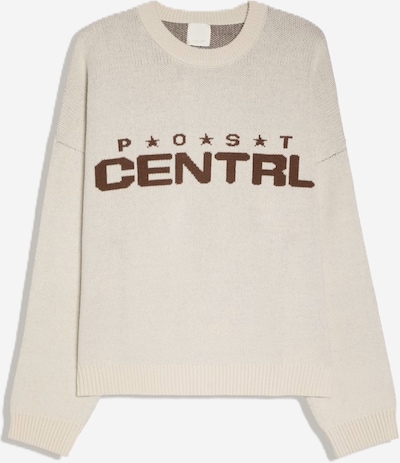 Bershka Sweater in XS in Brown / Greige, Item view