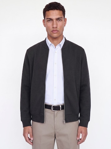 JACK & JONES Sweatjacke in Schwarz: Vorderseite