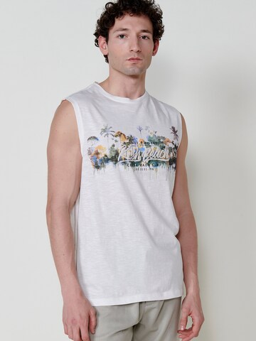 T-Shirt KOROSHI en blanc : devant