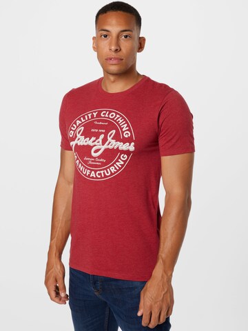 JACK & JONES T-Shirt 'Jeans' in Rot: predná strana