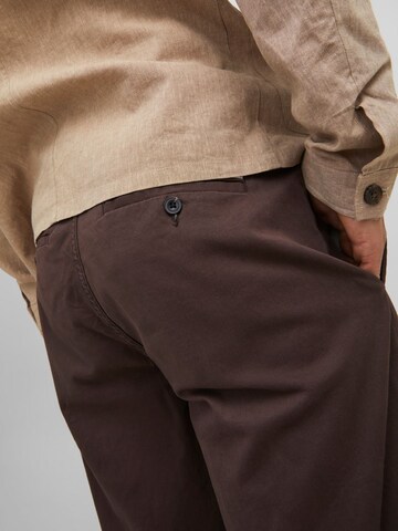 JACK & JONES Regular Chinohose in Braun