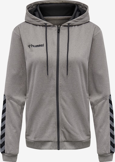 Hummel Sportsweatshirt in graumeliert / schwarz, Produktansicht