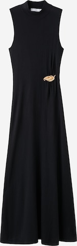 MANGOPletena haljina 'Carrion' - crna boja: prednji dio