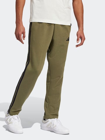 ADIDAS SPORTSWEAR - regular Pantalón deportivo 'Essentials' en verde: frente