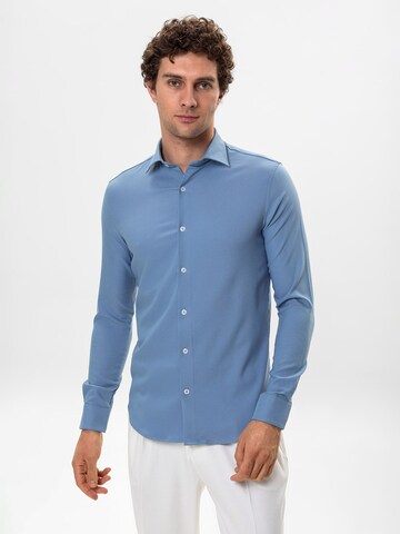 Antioch Regular Fit Hemd in Blau: Vorderseite
