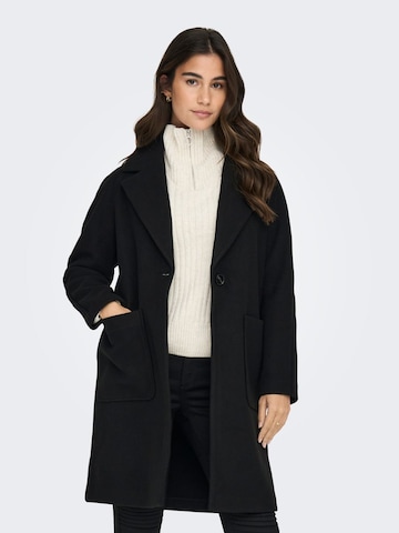 Manteau mi-saison 'Victoria' ONLY en noir : devant