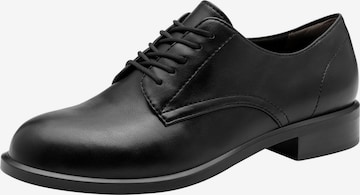 Chaussure à lacets Tamaris en noir : devant
