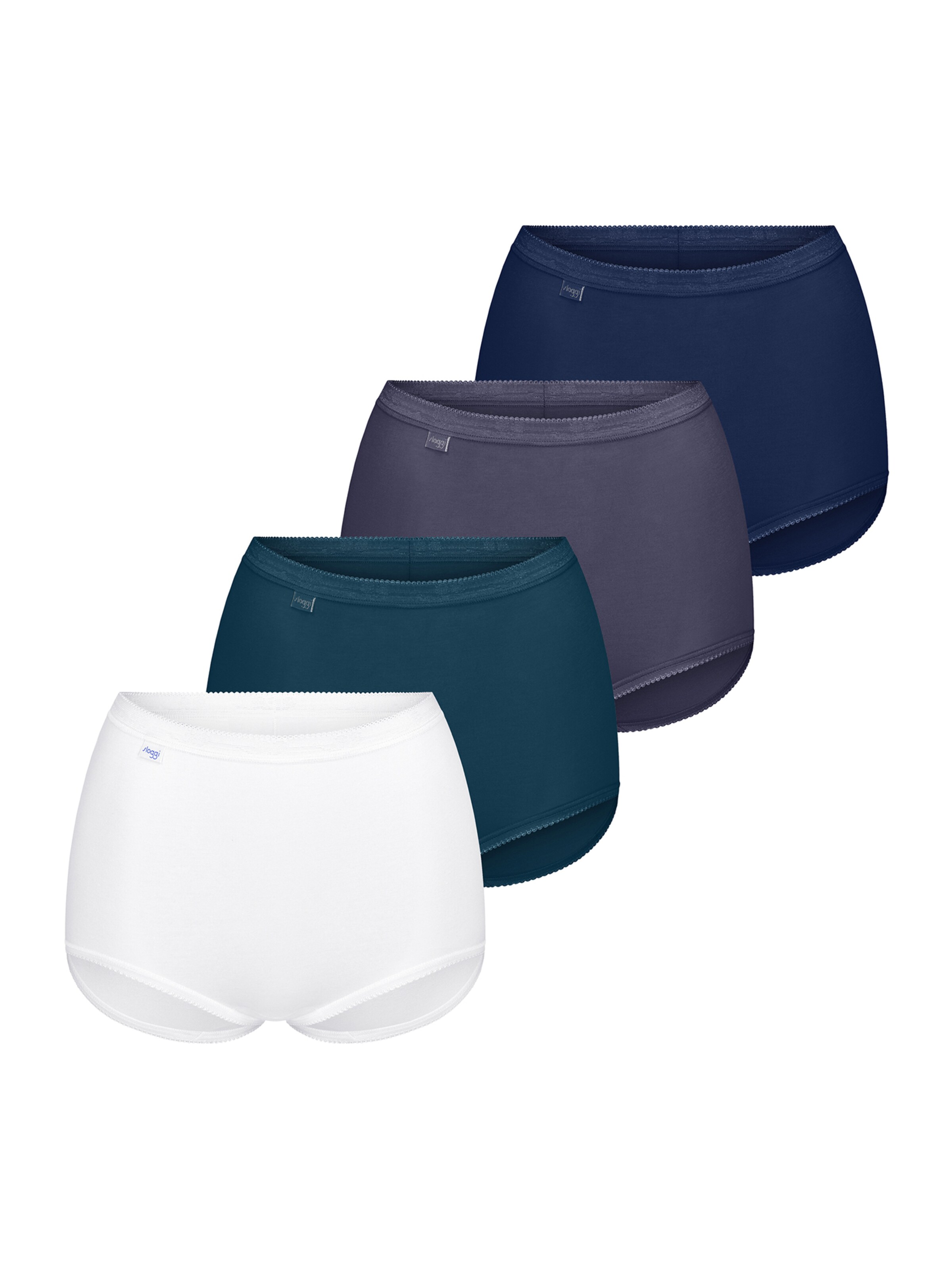 SLOGGI Panty ' Originals Basic ' in Blue: front