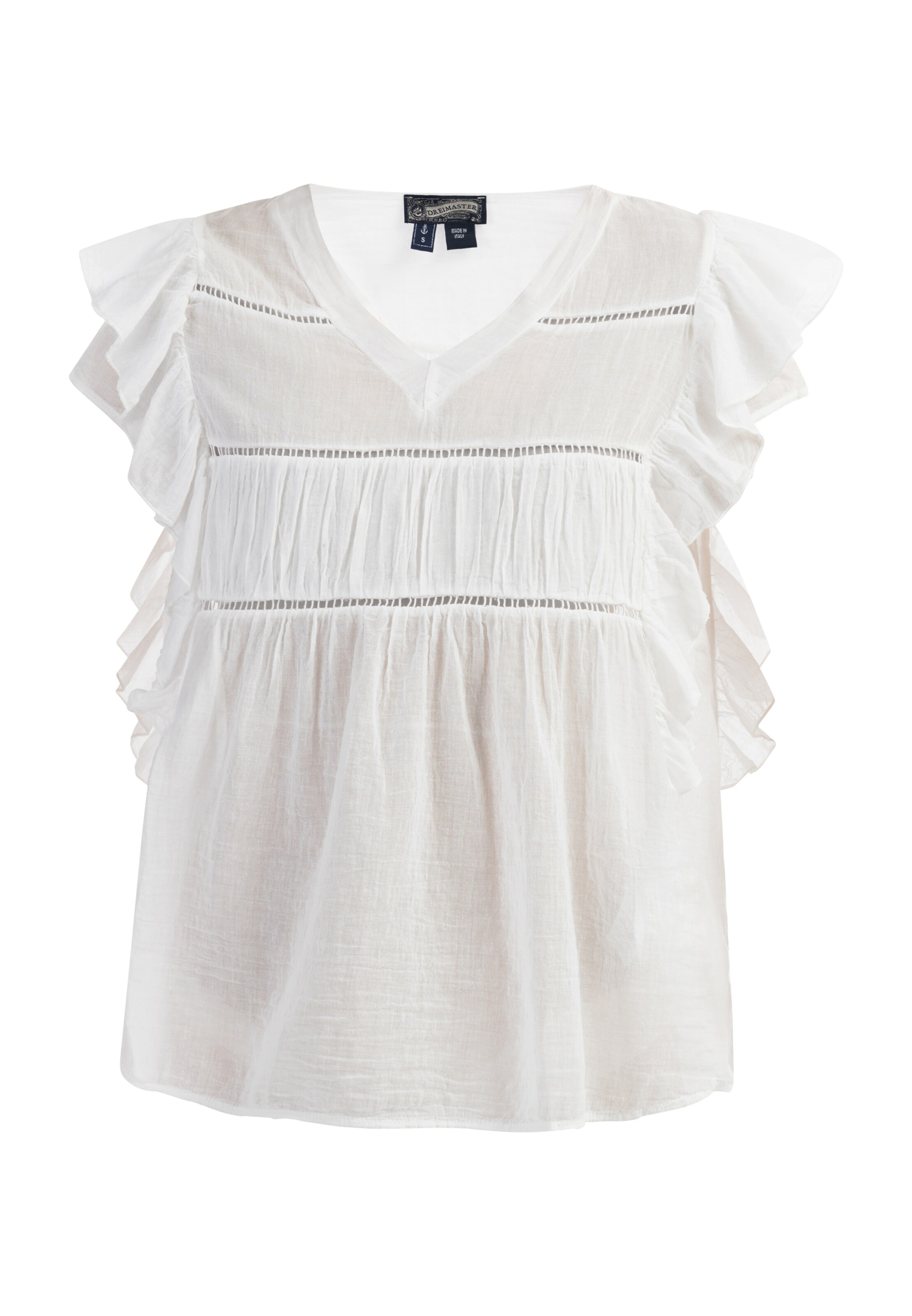DreiMaster Vintage Blúz - fehér: elől