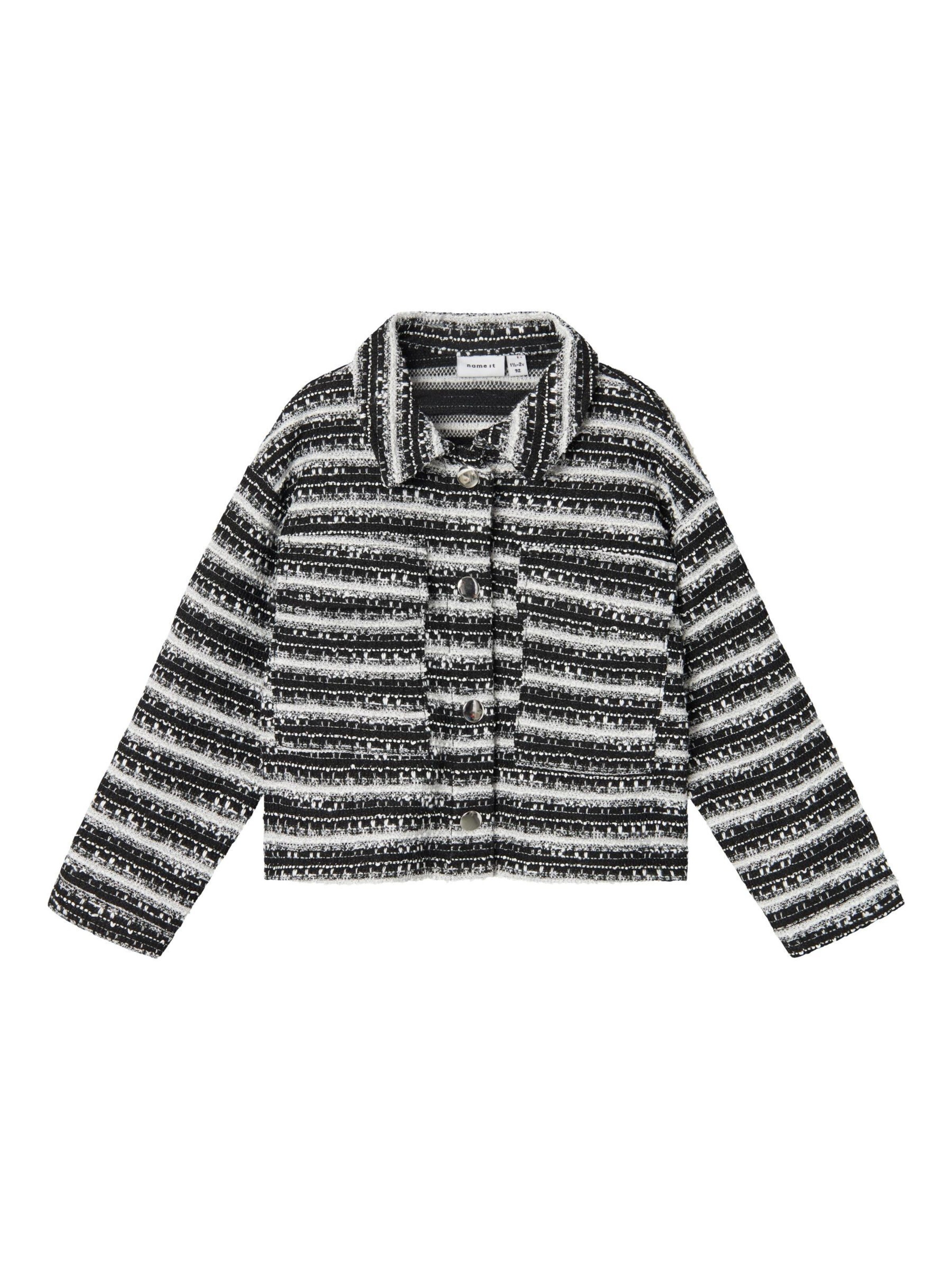 NAME IT Overgangsjakke i sort: forside