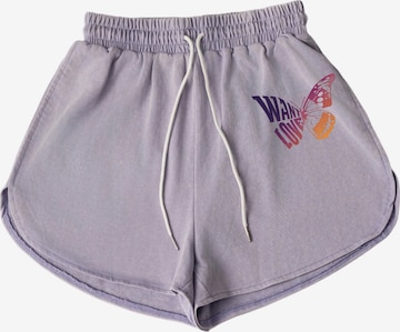 Loosefit Pantalon GORHEY en violet : devant