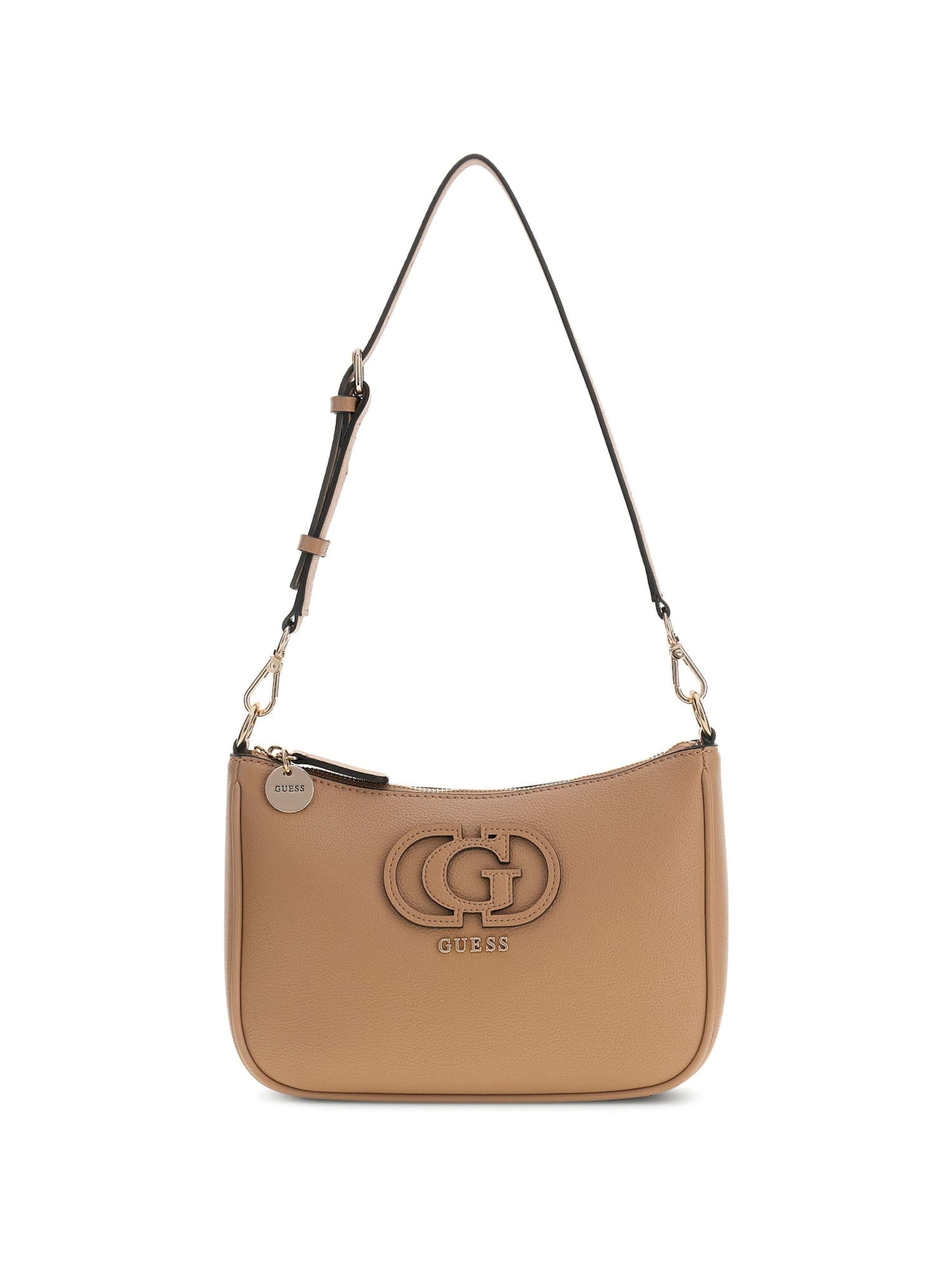 GUESS Schultertasche 'Isola' in Beige: Vorderseite