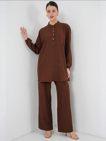 Bigdart - Calças de fato em castanho: frente