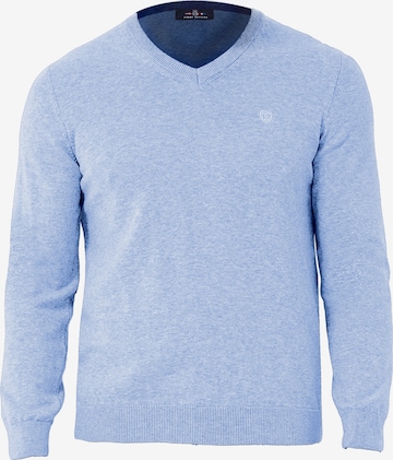 Pullover di Jimmy Sanders in blu: frontale