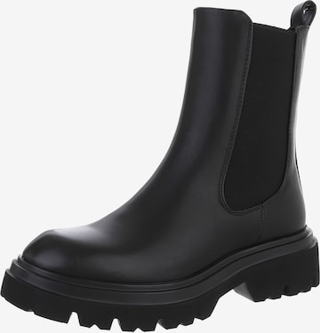 Ital-Design Chelsea Boots in Black: front