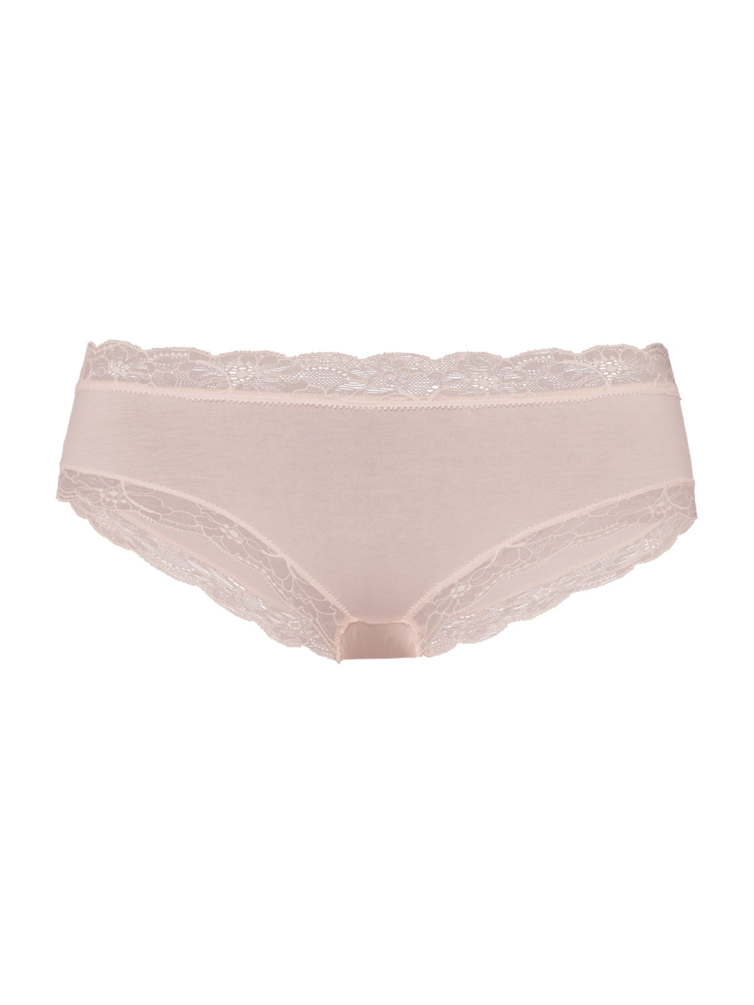 Hanro - Hipster ' Cotton Lace ' em rosa: frente