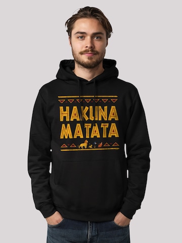 F4NT4STIC Sweatshirt 'König der Löwen Hakuna Matata' in Schwarz: Vorderseite