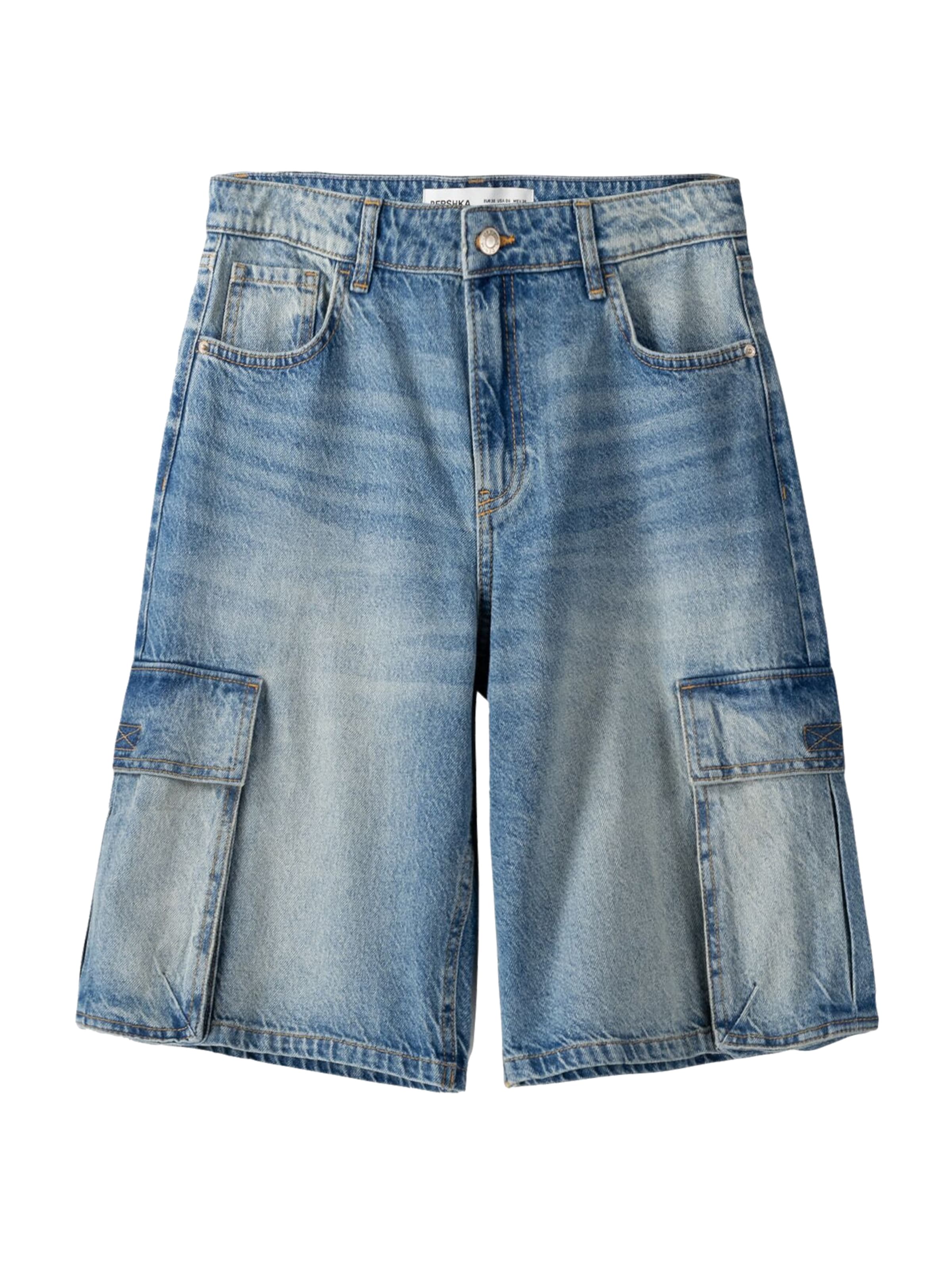 Bershka Shorts in blau, Produktansicht