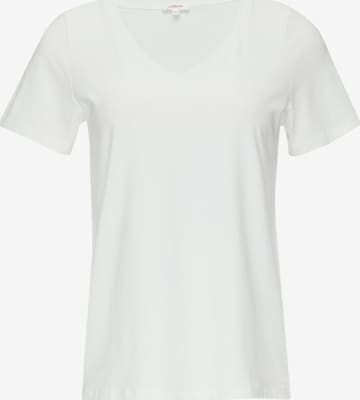 s.Oliver Shirt in Wit: voorkant