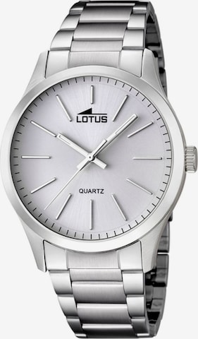 Lotus Analoog horloge in Wit: voorkant