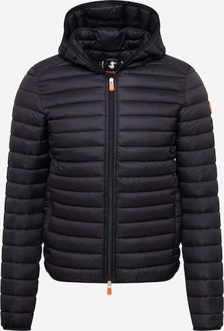 SAVE THE DUCK Between-Season Jacket 'DONALD' in Black: front