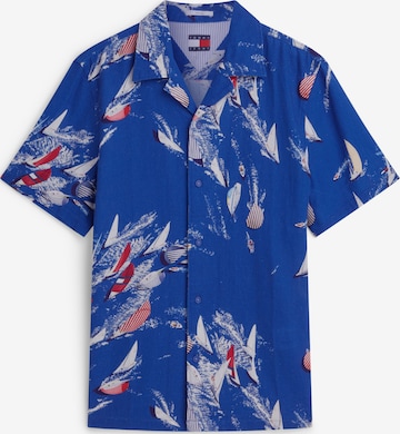 mėlyna Tommy Jeans Standartinis modelis Marškiniai: priekis